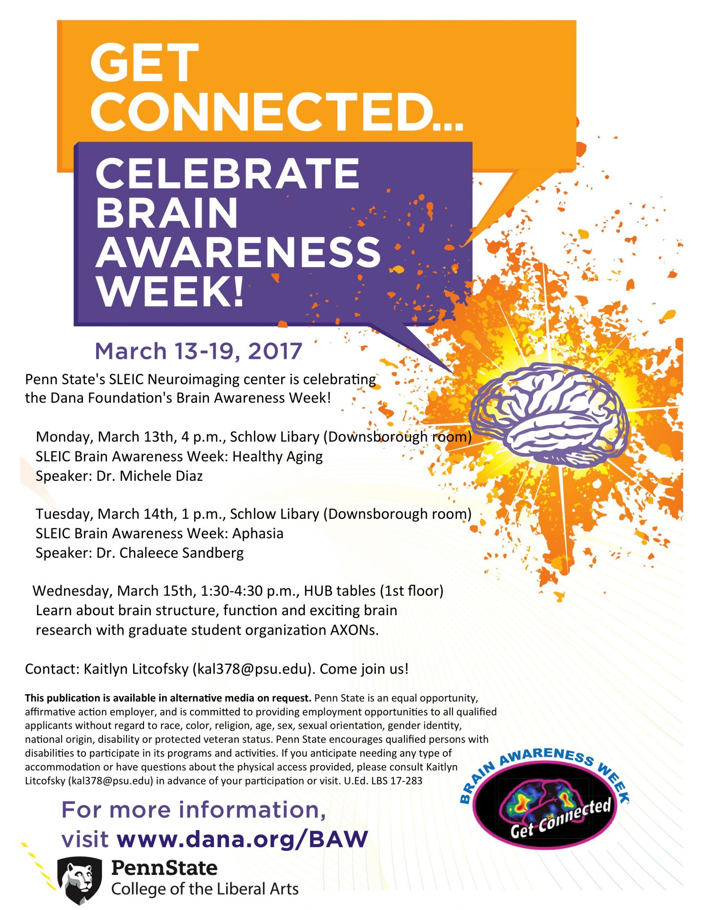 SLEIC Brain Awareness Week: Healthy Aging