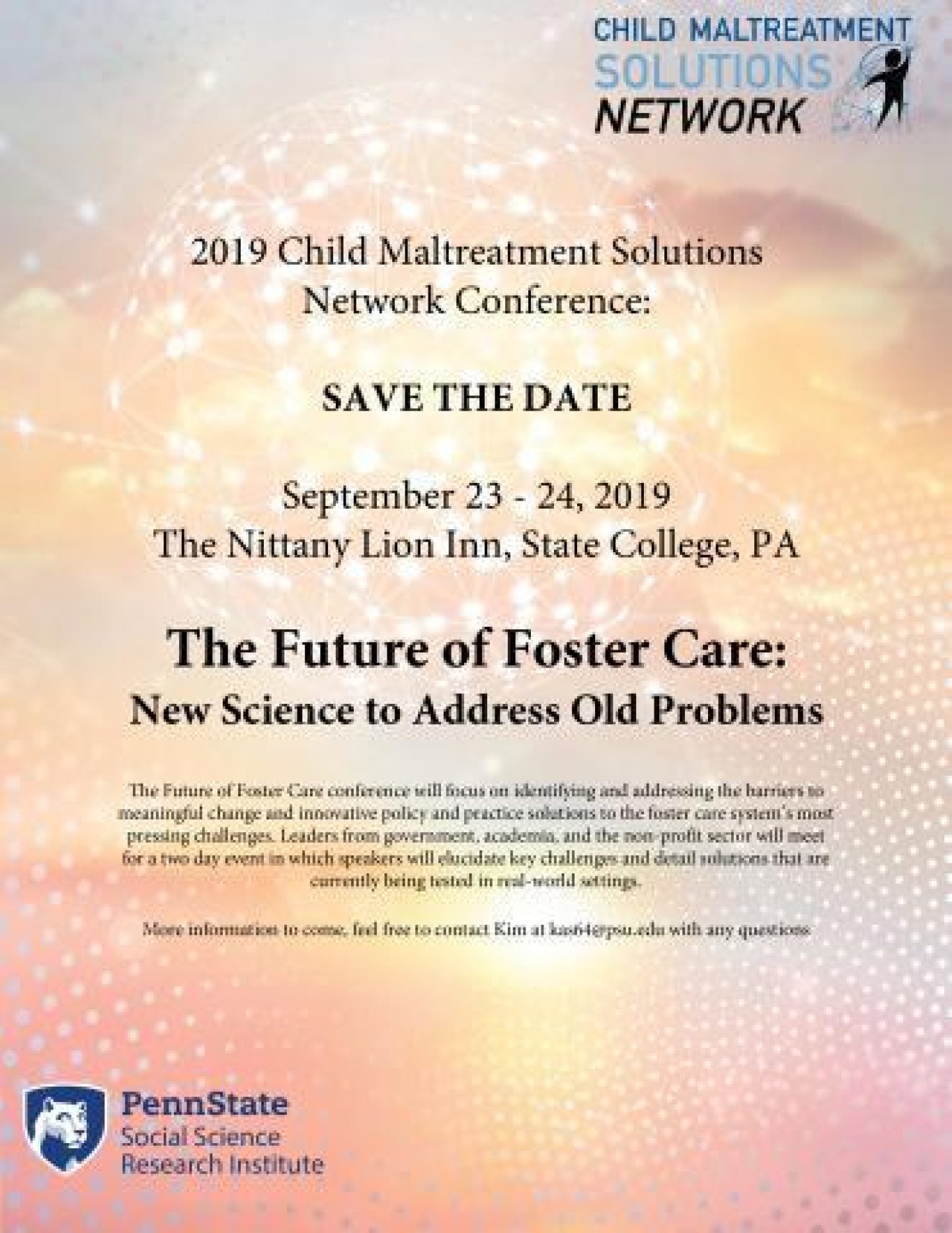 The future of foster care conference flyer